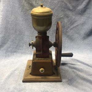 Elma antique coffee grinder 12 inches tall